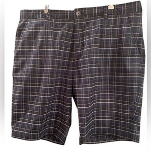 Gordon Cooper plaid black and white plaid golf shorts Size 40
